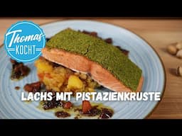 Saftiger Lachs mit aromatischer Pistazienkruste – Einfach & lecker und gesund!
