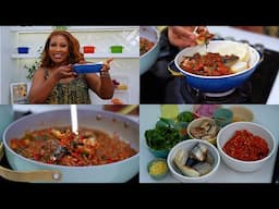 ADDICTION ALERT! THIS SCENT LEAF STEW AND BOILED YAM WILL GET YOU ADDICTED! | DIARYOFAKITCHENLOVER