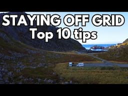 Being safe and sensible when off grid parking in our van.