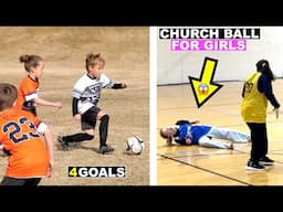 CHURCH BASKETBALL GAME GETS HEATED and ROZZY SCORED 4 SOCCER GOALS! 🏀🔥⚽️