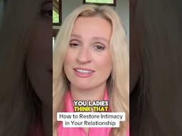 Restore Intimacy / You Shifted The Dynamic in a Relationship