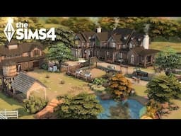 Building a DREAM Family Ranch in The Sims 4 | Animals, Garden, Wine & Workshops 🐴🏡