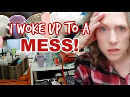 MESSY house EXTREME clean! Homemaking on TOUGH DAYS!