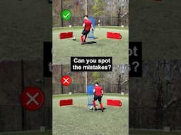 Can you spot the mistakes in this soccer drill? #soccertraining #footballtraining