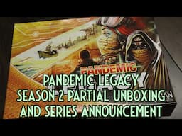 Pandemic Legacy Season 2 Partial Unboxing and Series Announcement