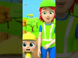 Wheels on the Garbage Truck Go Round for kids #shorts #kidssongs #nurseryrhymes