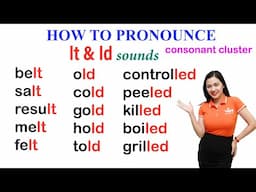 How to pronounce ld and lt sounds in English