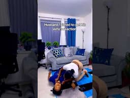 Husband fainted to get his wife’s reaction