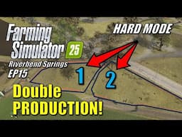 Farming Simulator 25 - EP15 - Double Milk | Survival Challenge Hard Mode | Riverbend Springs