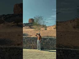 Workout in desert 🏜️ #shorts