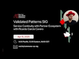 Service Continuity with Red Hat Partner Ecosystem
