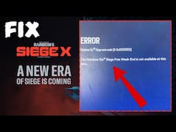 Rainbow six siege X not available at this time PS5 Fix
