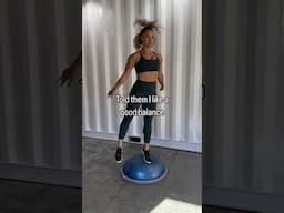 We all love a good balance 😉🙌 am I right?! #bosu #trending #shorts #holyairball