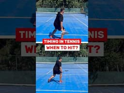 On The Rise vs Ball Dropping: Timing in Tennis 🧐