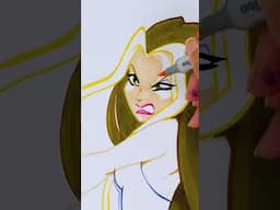 Lerne, wie du Darcy, zeichnen und ausmalen kannst! 🔮 #shorts | Winx Club