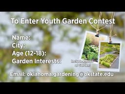 Last Call for Youth Garden Contest