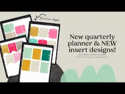 New Digital Quarterly planner for Jul-Sep 2025 + BRAND NEW Layout inserts for digital planning!!