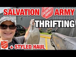 THRIFT STORE SHOPPING IN SALVATION ARMY & THRIFT HAUL • Thrifting home decor • THRIFT WITH ME