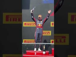 Buzzing to be back on the podium 🙌 #F1 #RedBullRacing
