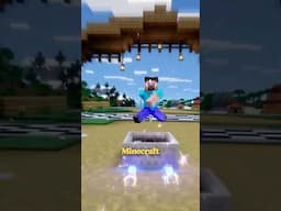 Steve from Minecraft is racing Sonic—in a MINE CART. #minecraftsteve