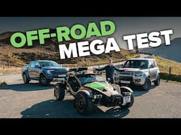 Land Rover Defender OCTA vs Ariel Nomad 2 vs Ford Ranger Raptor | Mega off-road rally test!