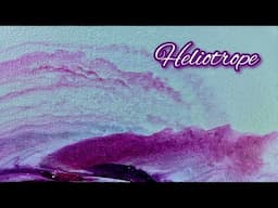 Heliotrope ✨️ Gorgeous Sunset Inspired Modern Minimal Acrylic Pour