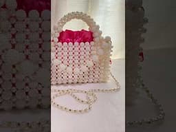 Bay berry bead bag tutorial//how to make a pearl bead bag/ how to make a berry bead bag