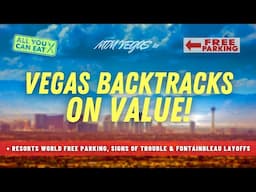 Vegas Visitors Down, Amazing AYCE Deal, Fontainebleau Layoffs & Museum + Resorts World Free Parking!