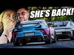 What's Louder: @LADYHOONIGAN , Her Supra or GT3 RS?🤣 // Nürburgring
