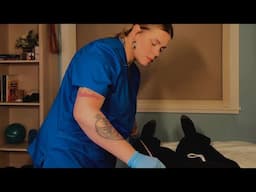 ASMR [Lofi] Chiropractor Exam Adjustment & Measuring | Bone Cracking, Normal Voice