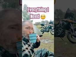 What more could you want on a wet weekend #motorcyclelife #motorcyclecamping
