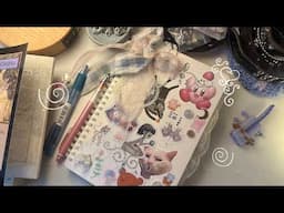 a cozy journal with me
