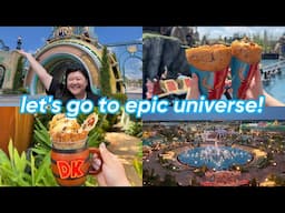 let's go to epic universe!!! 🌎🎢✨ + eating at every restaurant at universal helios grand hotel 💫
