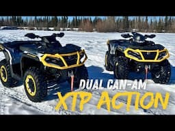 Can-Am 1000 and 850 Outlander XTPs Snow Riding