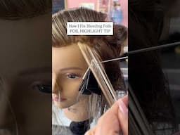 How to fix bleeding foil highlights and banding #haircolorcorrection