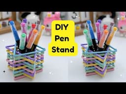 How To Make Paper Pen Stand For Kids / Back to School Craft Ideas / Paper Craft Easy /KIDS crafts