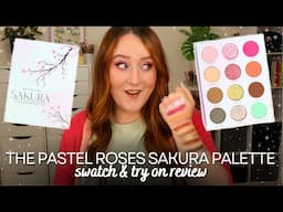 THE PASTEL ROSES *NEW* SAKURA EYESHADOW PALETTE! Swatches & Try On Review UK Indie Makeup Spring
