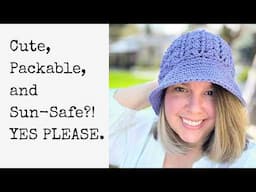 How To Crochet a Cute Bucket Hat Step By Step!