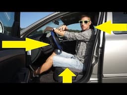 Jak správně SEDĚT v Autě za volantem?🚘Rozjezd auta: Poloha sedadla, pozice volantu nastavení opěrky
