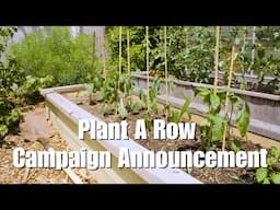 Plant A Row Campaign Announcement