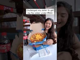 I challenged my sister to get my fav. order under ₹500 from Domino’s Pizza! #thakursisters #dominos