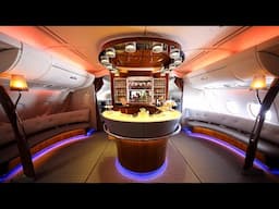 Emirates A380 Business Class Flight | Barcelona to Dubai | New Safety Video, Amenities