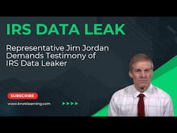 Jim Jordan Wants IRS Contractor Who Leaked Data to Testify