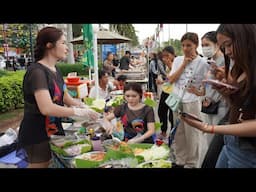 The Best Various Foods Selling On Walk Street @Weekend - Crowd Visit Walk Street In Phnom Penh