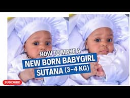 SUTANA FOR A NEW BORN BABY GIRL PART 3|| How to make a Celestial Garment for a New Born Baby