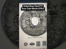 Holed Gray Wheat Cent Error Worth $7,000? 1957-D Lincoln Cent Struck On A WASHER?