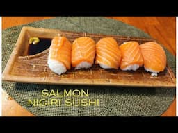 HOW TO MAKE SALMON NIGIRI SUSHI,MERRY SAKURA TV