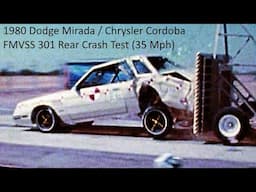 1980-1983 Dodge Mirada / Chrysler Cordoba FMVSS 301 Rear Crash Test (Full Overlap - 35 Mph)