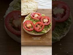Avocado & cheese bagel sandwich🥯 #sandwichrecipe