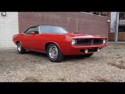 1970 Plymouth Cuda 426 Hemi Pistol Grip 4 Speed in Red & Ride on My Car Story with Lou Costabile